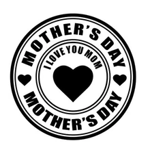 Perfect Gift for Happy Mother's Day ROUND Self Inking Rubber Stock Stamp 9040-10