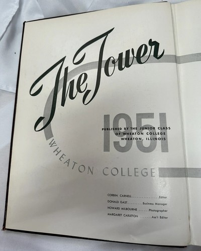 Anuario The Tower Wheaton College 1951 Wheaton, Illinois de colección - Imagen 11 de 20