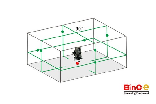Green Beam 360 8 Line Cross Line Laser Level Rotary Self Leveling with Tripod - Picture 2 of 12
