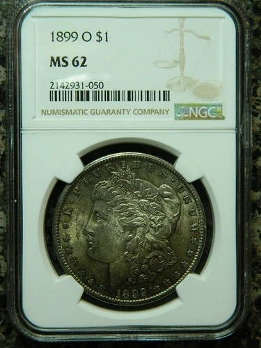 1899 O Morgan Dollar NGC MS 62 VSS VAM 18A (High O, Gouge by Leg) (Lot#15-15)