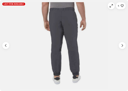 Jogger 32 gradi cool uomo tecnico leggero tasche laterali con cerniera (GRIGIO,L) nuovo senza etichette - Foto 5 di 6