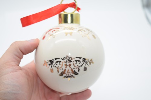 Spode 75th Anniversary Large Bauble Christmas Tree Ball Ornament Gold 3.75" MINT - Picture 7 of 10