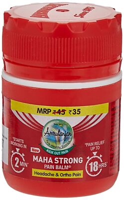 Amrutanjan Maha Stark Schmerzen Balsam Für Hals, Knie Herren und Damen 8ml