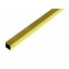K S Engineering 8155 1/4"x12" Square Brass Tube with .014 Wall Single