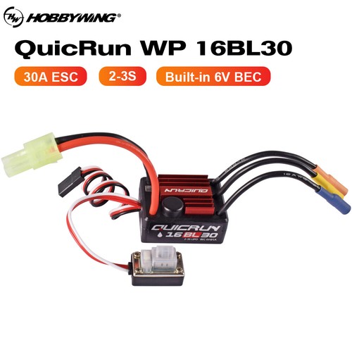 Hobbywing QuicRun WP-16BL30 30A Brushless ESC Speed Controller For 1/16 RC Car - Picture 5 of 17
