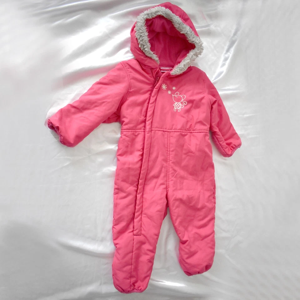 weicher SCHNEEANZUG für Mädchen in pink* 74/80 warmer Overall gefüttert mit Fell