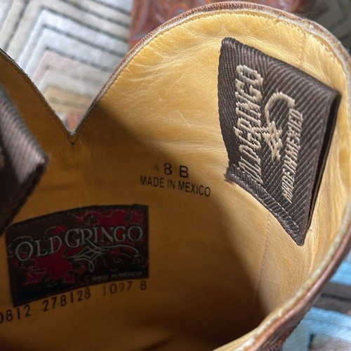 Old Gringo Lauren 1097-8 Wmns Größe 8 B bestickt Leder Western halbhoher Stiefel - Bild 8 von 10
