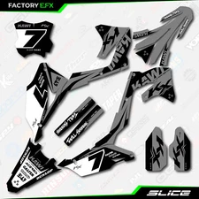 Gray Slice Graphics Kit fit 21-24 Kawasaki KXF250 KXF 250 Decals Sticker KX250F