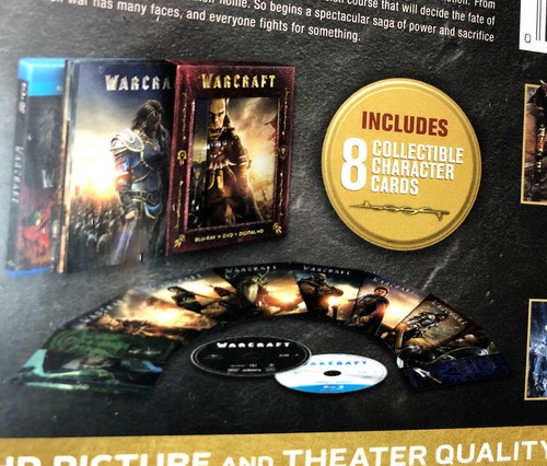 Warcraft [ Limited Box Set W/ Bonus Character Cards ] (Blu-ray + DVD) NEW - Picture 6 of 6
