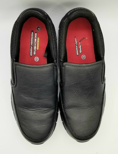 Skechers Nampa-ANNOD black size 9.5 slip resistant work memory foam - Picture 7 of 12