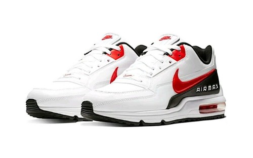 BV1171-100 NIKE AIR MAX LTD 3 White/University Red-Black Men's Casual Shoes - Picture 3 of 10