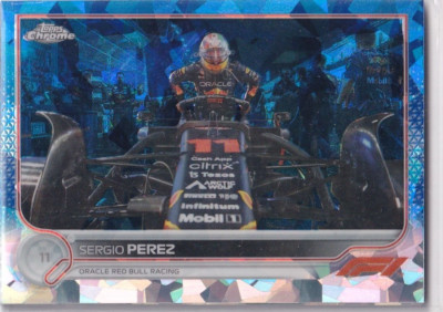 Topps 2022 Chrome Formula 1 No. 23 Sergio Perez Sapphire