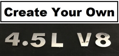 Self Adhesive Stickers For Auto 3D Emblem Badge Letters Numbers & Chrome Symbols - Picture 5 of 62