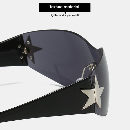 Cool Wrap Around Sunglasses Trendy Oversized Shield Sun Glasses UV400 Protection - Picture 9 of 24