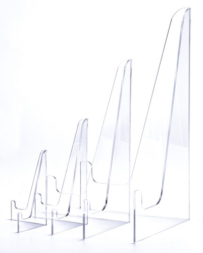 Large Fixed Acrylic Clear Display Stand : For Items 17cm-38cm : Plate, Photo etc - Picture 3 of 3