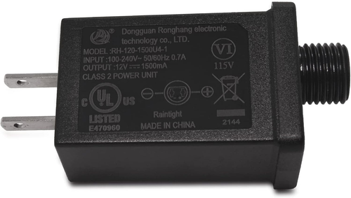 Replacement Christmas Inflatable Adapter, 1.5A 12V Class 2 Power Unit, Plug for - Picture 12 of 12