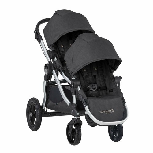 Double Stroller w/ 2nd Seat, Jet 