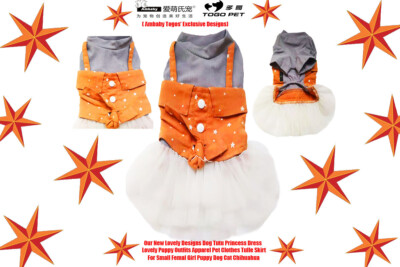 Ambaby Cute Small Dog Tutu Dress Pet Princess Tulle Dress Puppy Skirt Outfit Cat