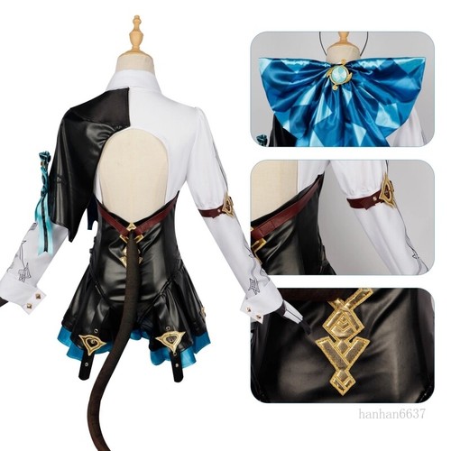 Genshin Impact Lynette Cosplay Costume Halloween Props Role Play Outfits Women - Picture 4 of 11