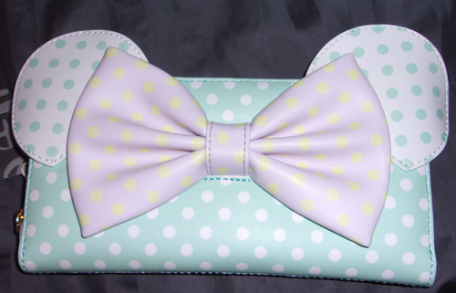 Loungefly Disney Minnie Mouse Pastel Polka Dot Mini Backpack + Wallet NEW! - Picture 12 of 13