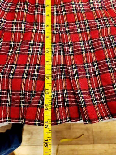 Red Plaid Jacket Skirt Set Vintage Christmas The Children's Place Girls 10/12 - Picture 8 of 11
