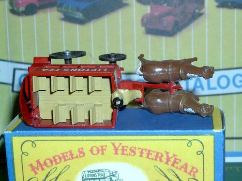 Lesney Matchbox Yesteryear Y12-1 1900 London Horse Bus VNM w/crafted B Box (a) - Picture 8 of 13