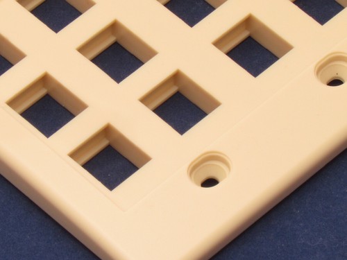 25 Faceplate 12 Port Keystone Jack RJ45 CAT5 CAT5e CAT6 Network Wall Plate Ivory - Picture 3 of 8
