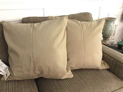 NWT Newport Accent Decorative Pillow Cover Kaki/Brown 20 X 20 Vintage