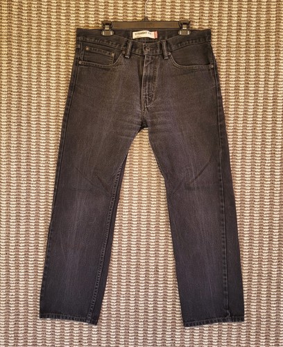 Levi's 505 Jeans Mens 34x30 Straight Leg Black Denim Skater Goth Punk Grunge - Picture 16 of 16