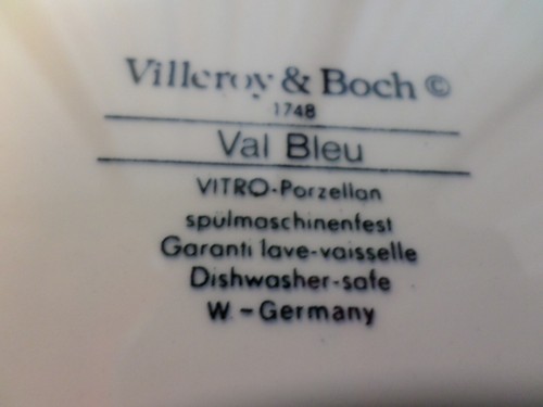 4 Beautiful Villeroy & Boch Val Bleu Decorative Designed Salad Plates - Picture 7 of 7