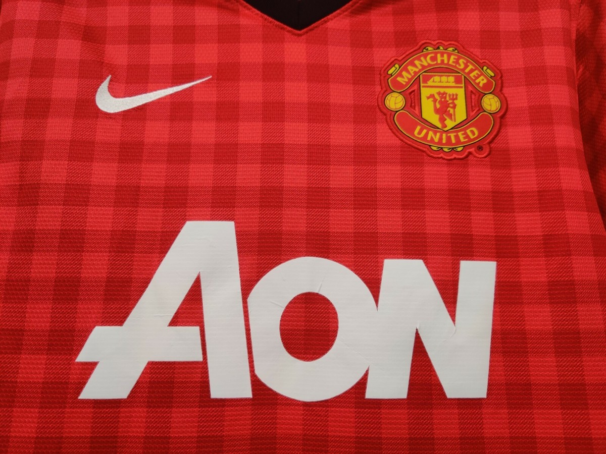 Maillot D'entraînement Manchester United 2012/2013 - Taille M, Couleur Rouge Et Gris, Occasion Très Bon état