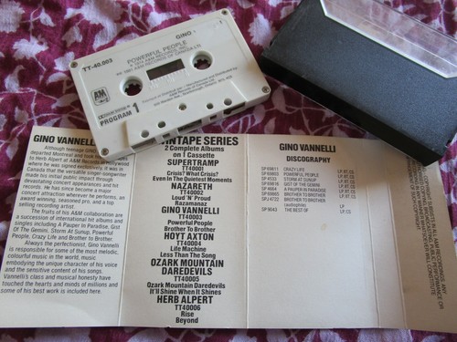 Gino Vannelli Powerful People / Brother To Brother A&M Records TT-40.003 Tape - Picture 4 of 4