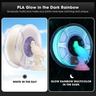 eSUN Luminous-Rainbow PLA Filament Glow in the Dark 1.75mm 1KG für 3D-Drucker