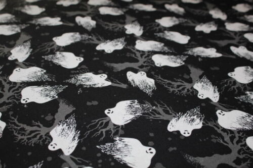 CUTE HALLOWEEN Fabric FAT QUARTER 18" x 22" COTTON Kids Ghosts School SPOOKY Fun