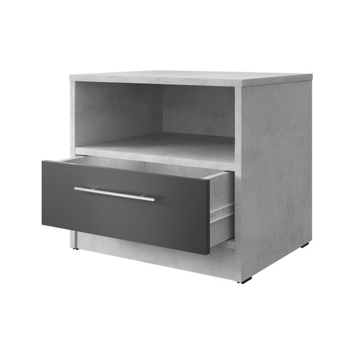 Smartbett Nachttisch 45 cm tief mit Schublade verschiedene Farben - Bild 106 von 149