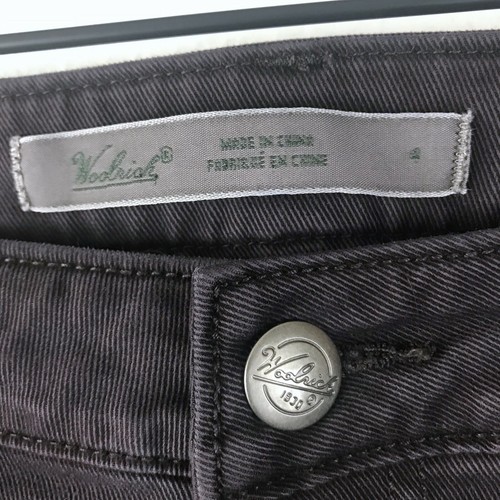 Woolrich Womens Sz 4 Skinny Straight Leg Corduroy Cord Denim Jeans Colored Gray - Picture 2 of 7