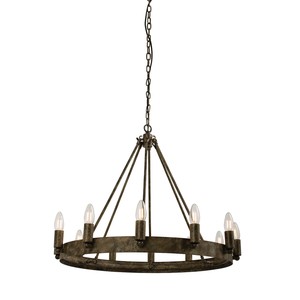 Liberée Chevalier Lustre 12x 60w Matures Effet Métal Peinture Ebay