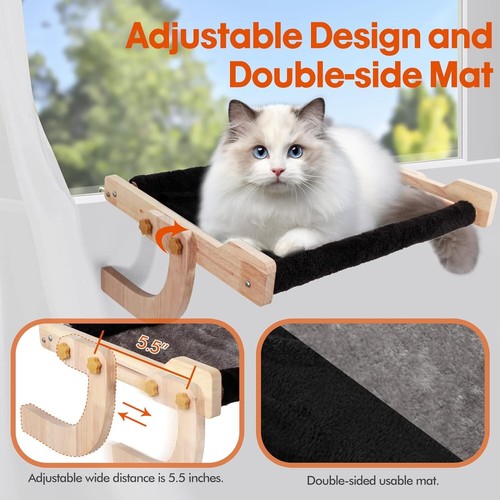 Large Cat Window Perch Sturdy Cat Window Hammock Durable seat washable - Picture 6 of 7