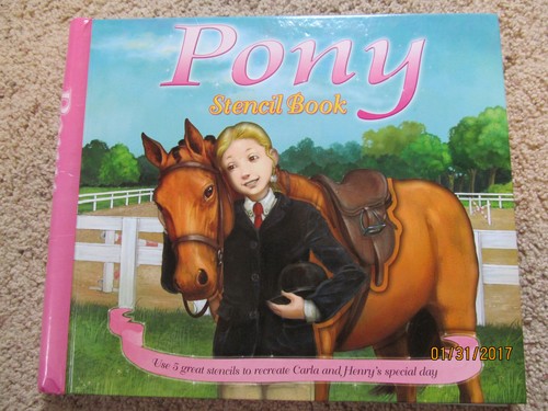 Pony Stencil Book - very good condition!  HORSE DRAWING BOARD BOOK - Picture 1 of 3