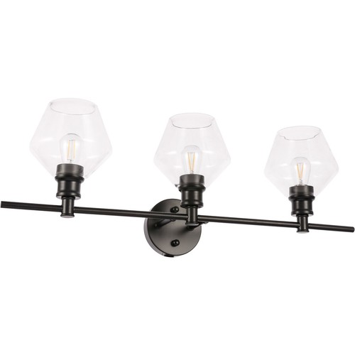 Wall Sconce Light Fixture Glass Shades Dining Room Bedroom Vanity Bathroom Black - Picture 6 of 12