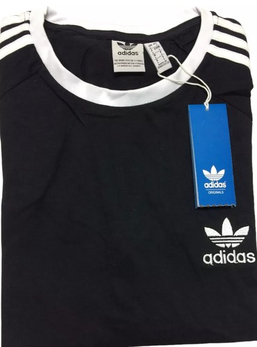 ADIDAS BRAND NEW GORGEOUS SHORT SLEEVE THREE STRIPE T-SHIRT 75% SUMMER SALE - Picture 2 of 6