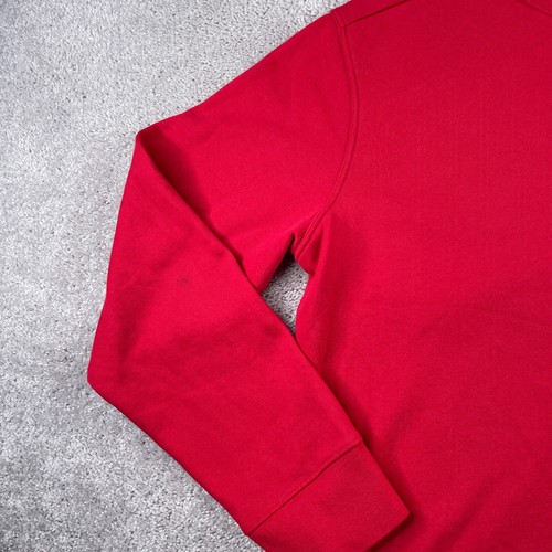 Columbia Sweatshirt Men Large Red Trek Crewneck Pullover Spellout Logo Mountain - Picture 4 of 12
