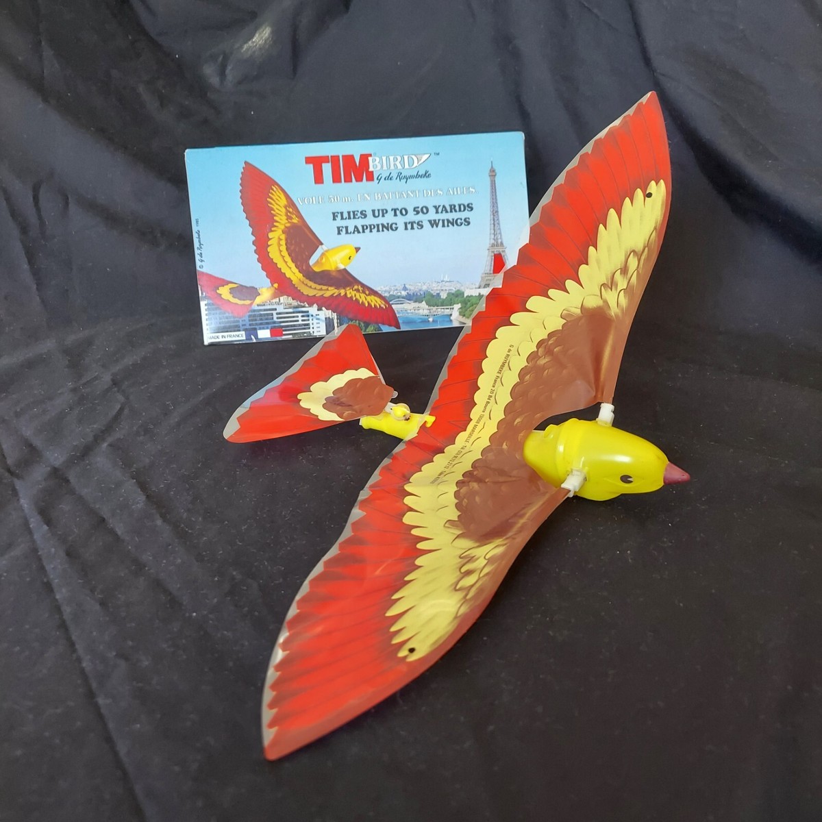 Tim Bird G de Ruymbeke Flapping Flying Bird Toy Vtg Original Needs