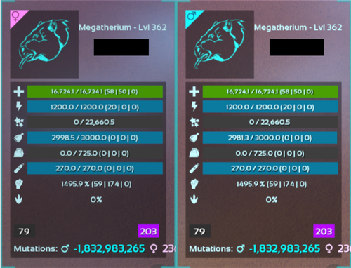 Top Stat Megatherium Mating Pair - Sloth - Ark Survival Ascended Crossplay PVE - Picture 3 of 7