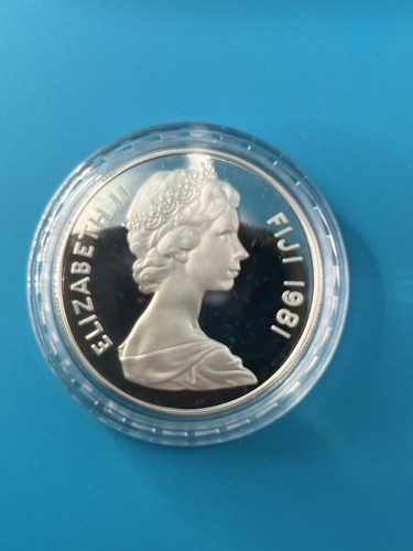 Fidschi 1981 Hochzeit von HRH Prinz Charles 10 Dollars Silber PP Münze .925 Silber - Bild 7 von 7