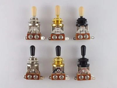 Epiphone 3 WAY TOGGLE SWITCH for LP SG in 3 COLOURS + 2 choices of tip colour