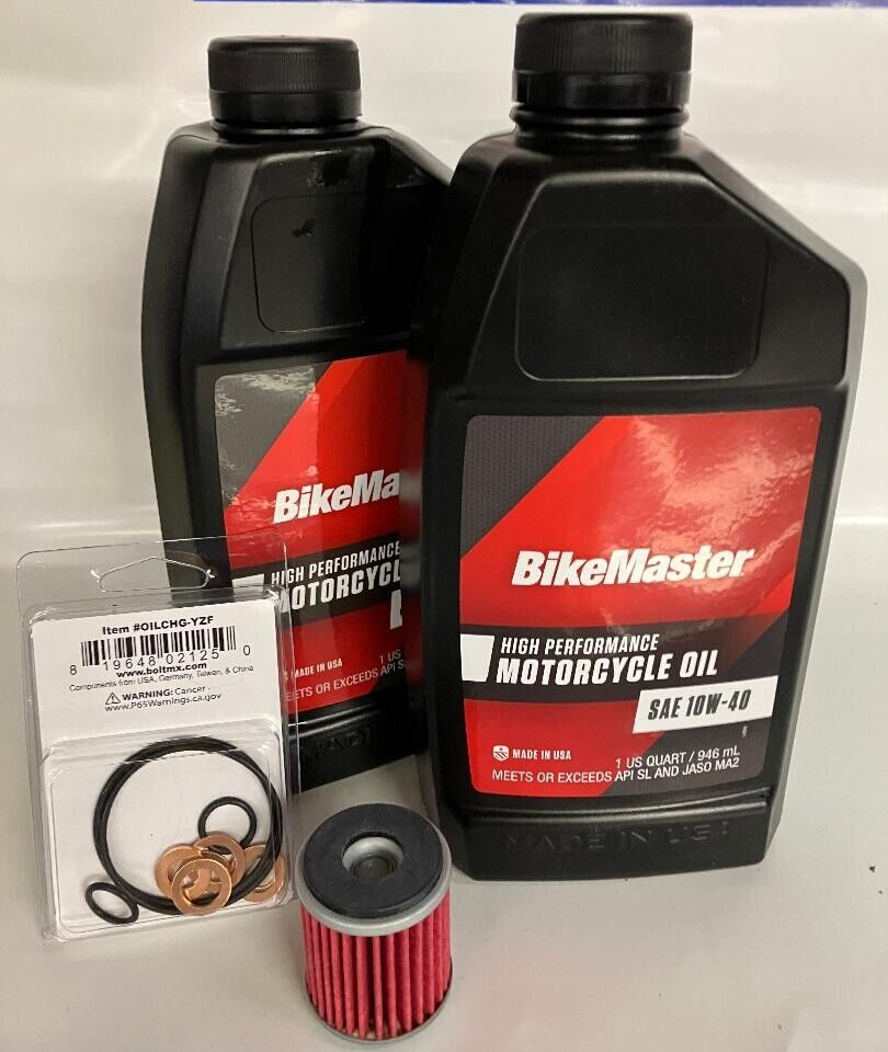 m Yamaha YZ250F YZ450F WR250F WR450F Oil Change Filter Kit