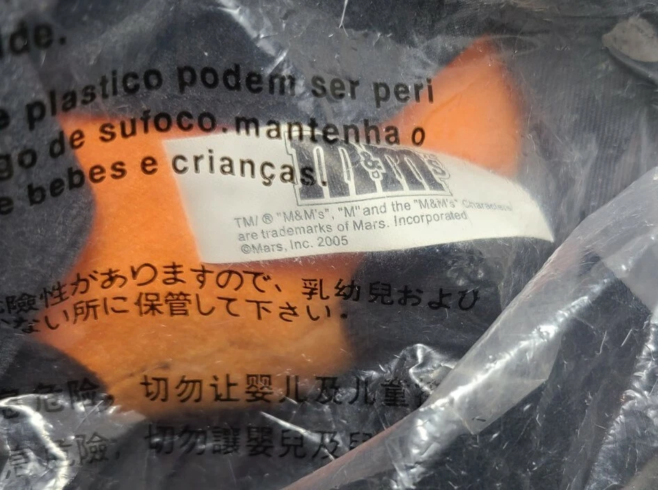 2005 Star Wars M&M's Chocolate Mpire Personagem Laranja como Pelúcia Palpatine NOVO - Imagem 4 de 4