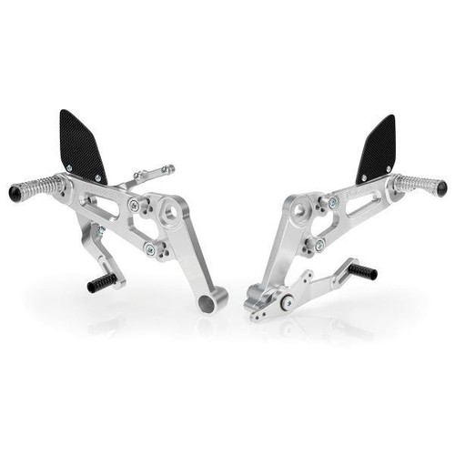 Paraxite silver adjustable rearsets Aprilia RS660 2021-2024 - Imagen 1 de 5