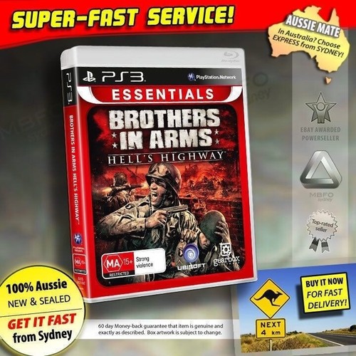 Brothers in Arms Hell's Highway PS3 *NEW *RARE OZI PAL PlayStation 3 COD War FPS